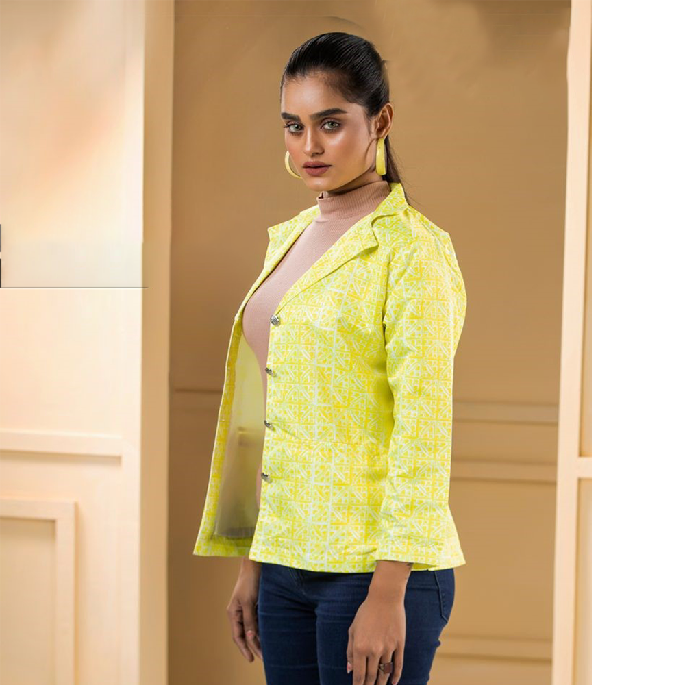 Ladies lemon cheap blazer