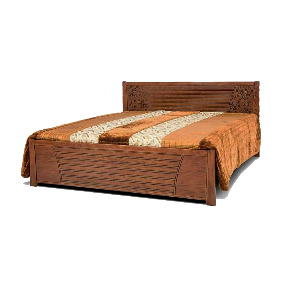 Malaysian Processed Wood King Size Bed - 6'*7' Feet