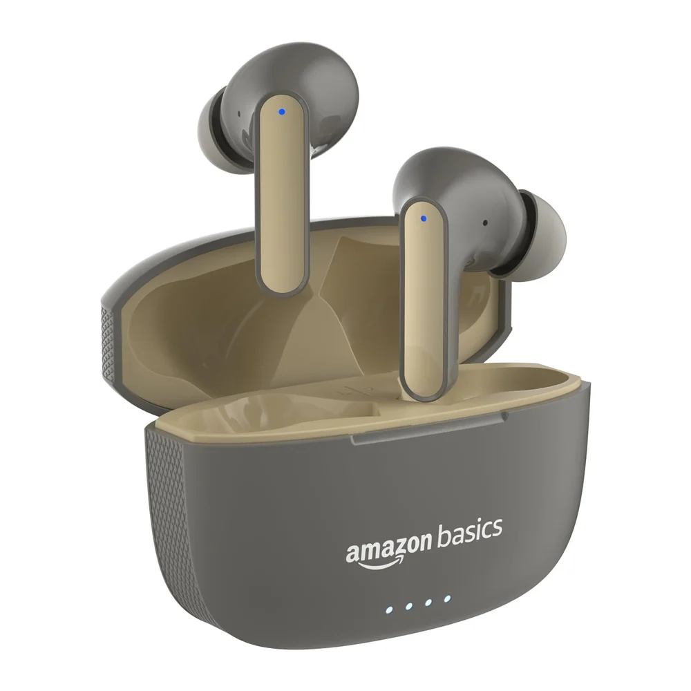 Amazon Basics TWS In-Ear Earbuds - Grey