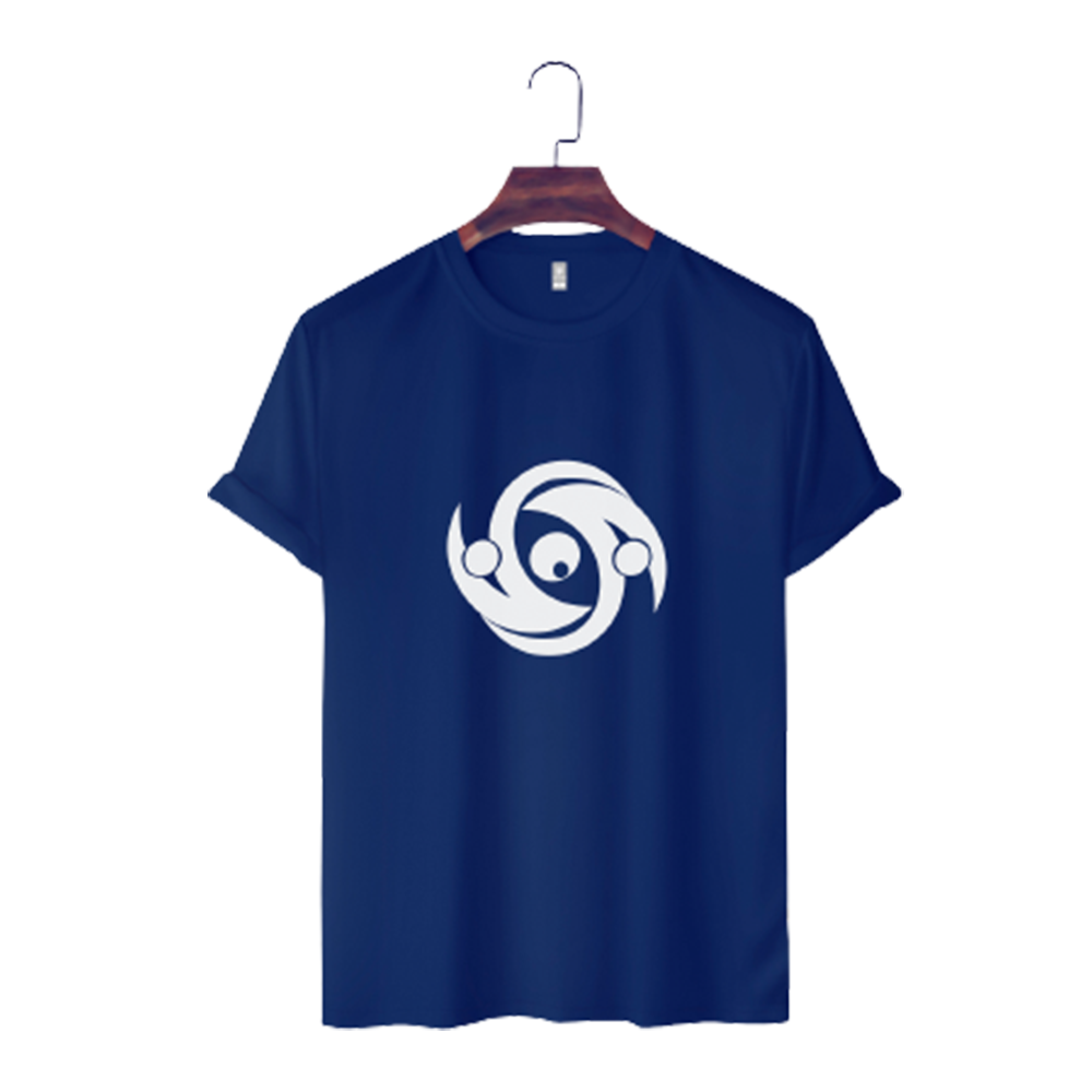 Cotton Half Sleeve T-Shirt For Men - Blue - TS-222