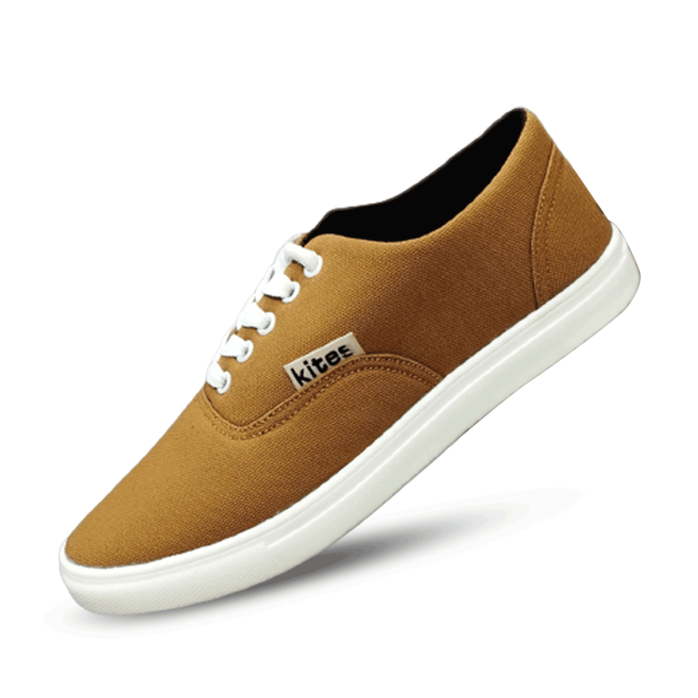 Kites Corduroy Fabric Light Casual Canvas Shoe For Men - Brown - SK1035