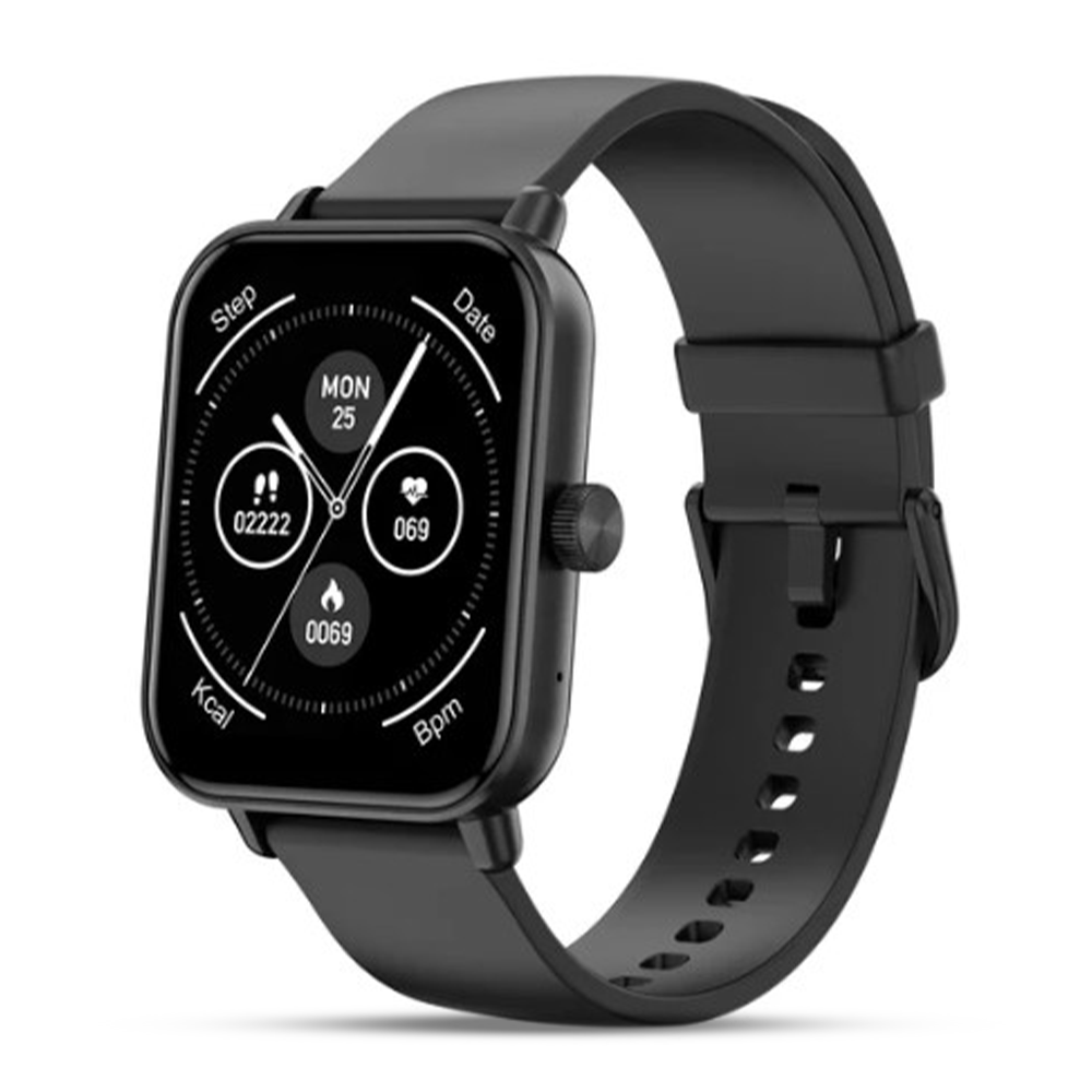 Colmi P81 Silicone Strap Bluetooth calling Smartwatch - Black