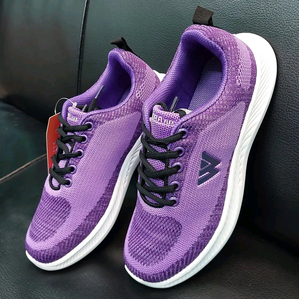 Western Mesh Casual Sneakers for Women - Purple