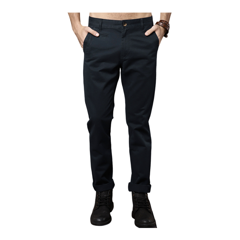 Cotton Chinos Gabardine Pant For Men - Royal Blue - NZ-3136