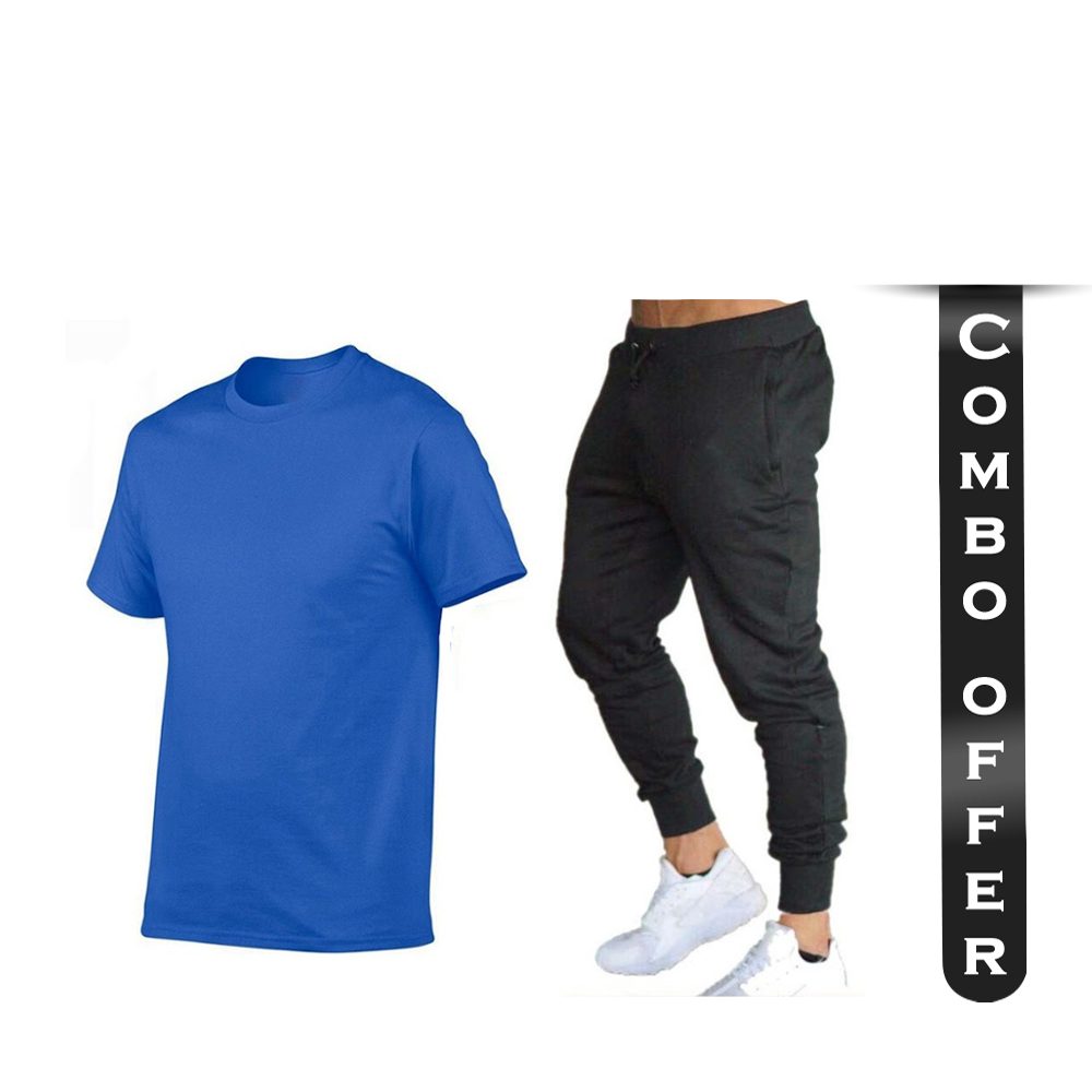 Combo Offers of Half Sleeve T-Shirt and Joggers for Men - 20