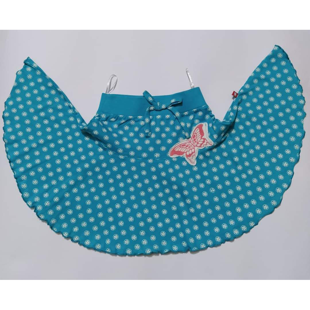 Cotton Skirt for Baby Girls - Blue - HP-08-GFS