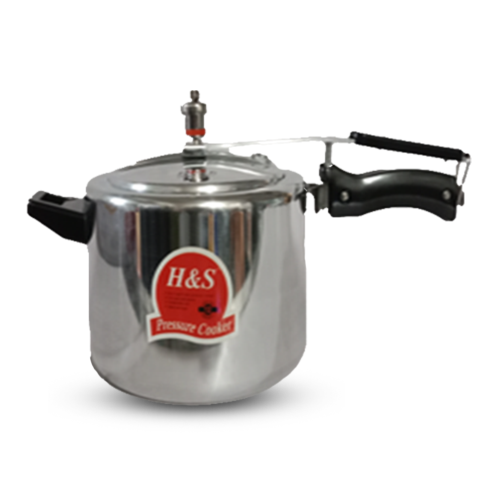 H&S Aluminum Classic Pressure Cooker - 5.5L - Silver