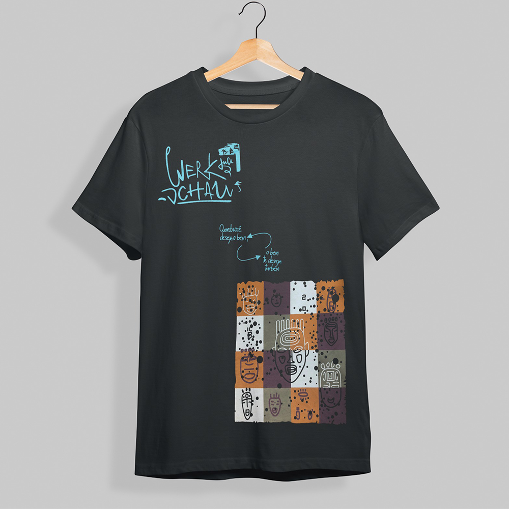 Cotton Half Sleeve Casual T-Shirt For Men - Black - FS01