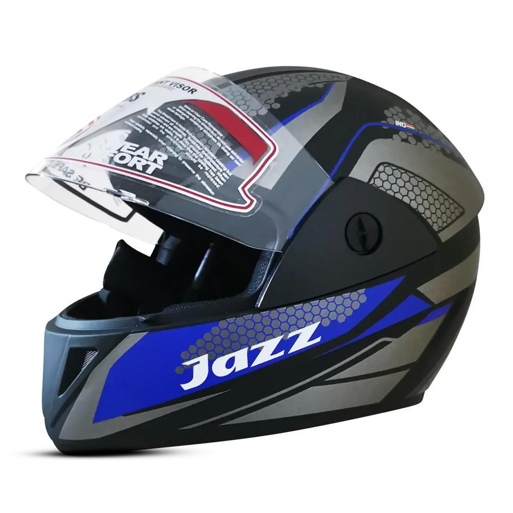 Gliders Jazz DX Full Face Bike Helmet - M Size - Blue