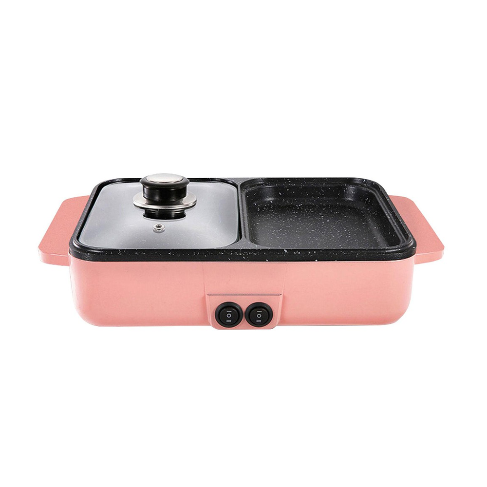 Multi-Function Electric Grill Pan And Hot Pot