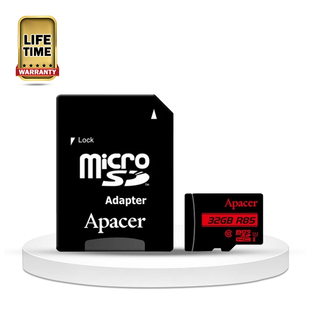 Apacer R85 Micro SDHC UHS-I U1Class10 Memory Card With Adapter- 32GB 