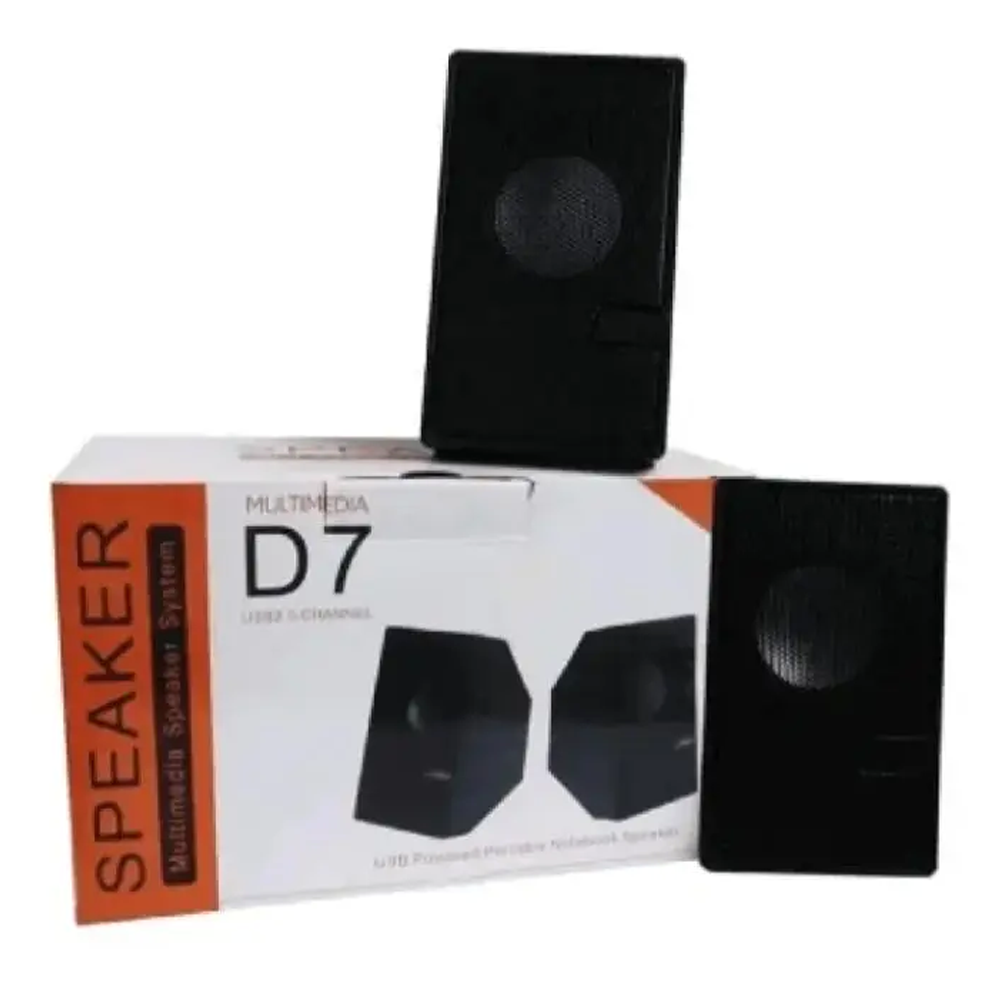 D7 Multimedia Speaker USB 2.0 - Black