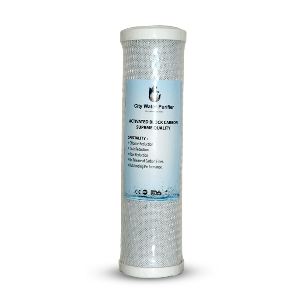 City Water Purifier CTO Activated Block Carbon(CTO) 10" White