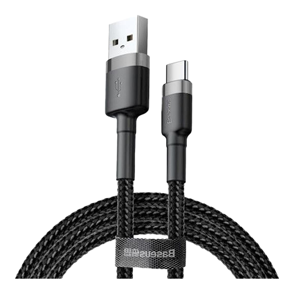 Baseus Cafule Braided Type-C Fast Charging Cable - Black