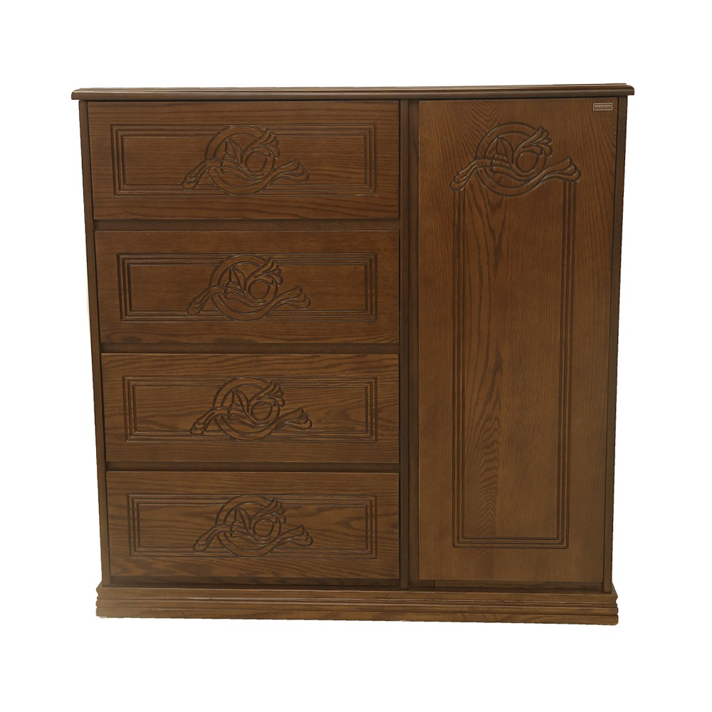 ZN -CD -02 Solid Wood Wardrobe 2p - 48"X48" - Antique