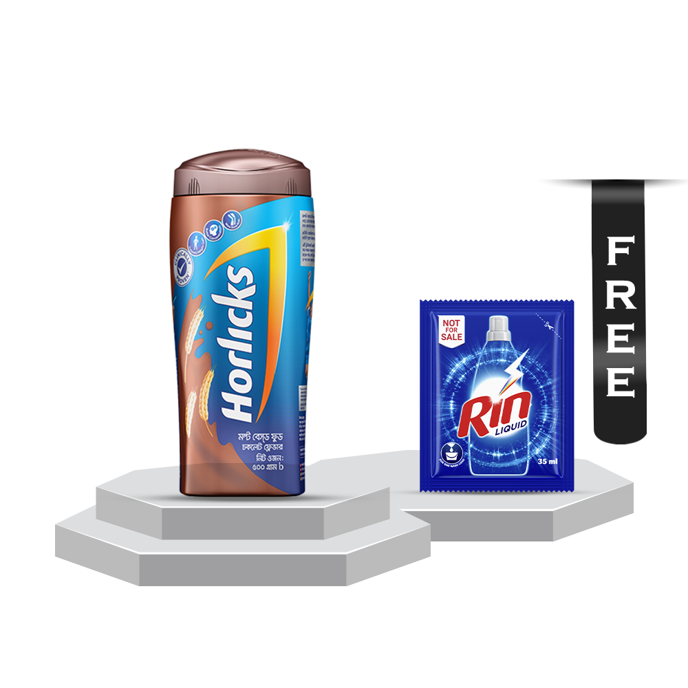 Horlicks Chocolate Flavour Functional Nutrition 500g Jar With Rin