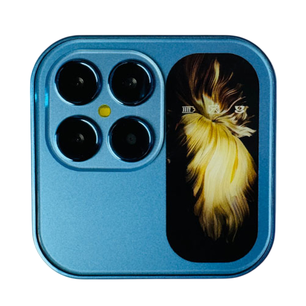 QPhone Q9 Folding Feature Phone - Blue