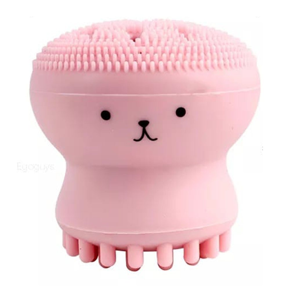 Octopus Shape Facial Brush - Pink 