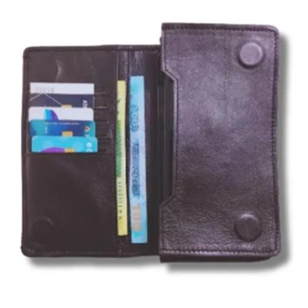 Leather Wallet for Men - Black