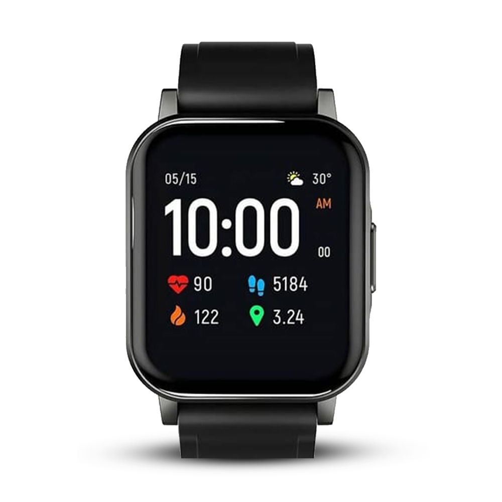 Xiaomi Haylou LS02 Touch Screen Square Shape Smart Watch - Black