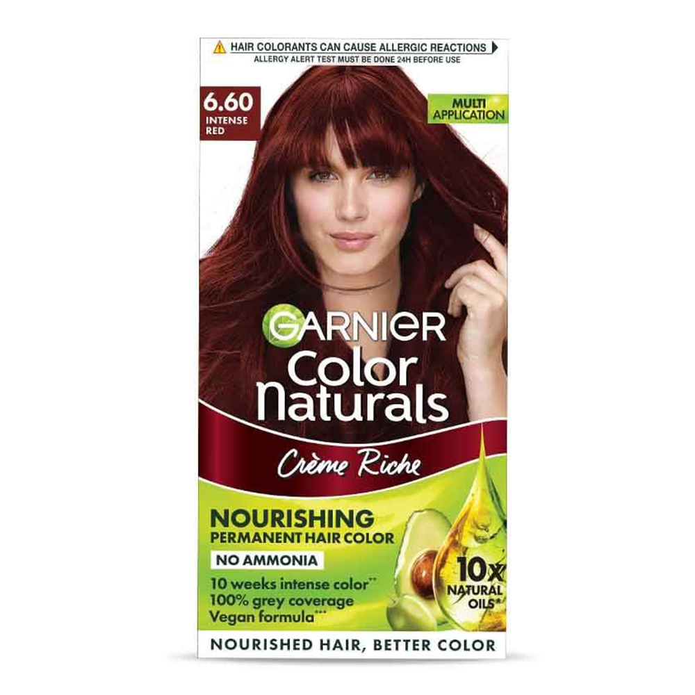 Garnier Color Naturals Hair Color - 6.60 Intense Red - 70ml+60g