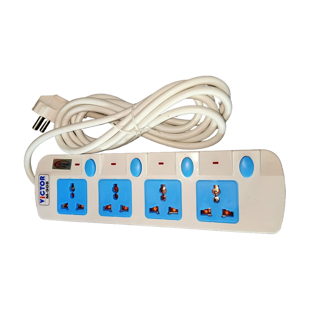 Victor M-908 4 points Multiplug 2 Mtr- White