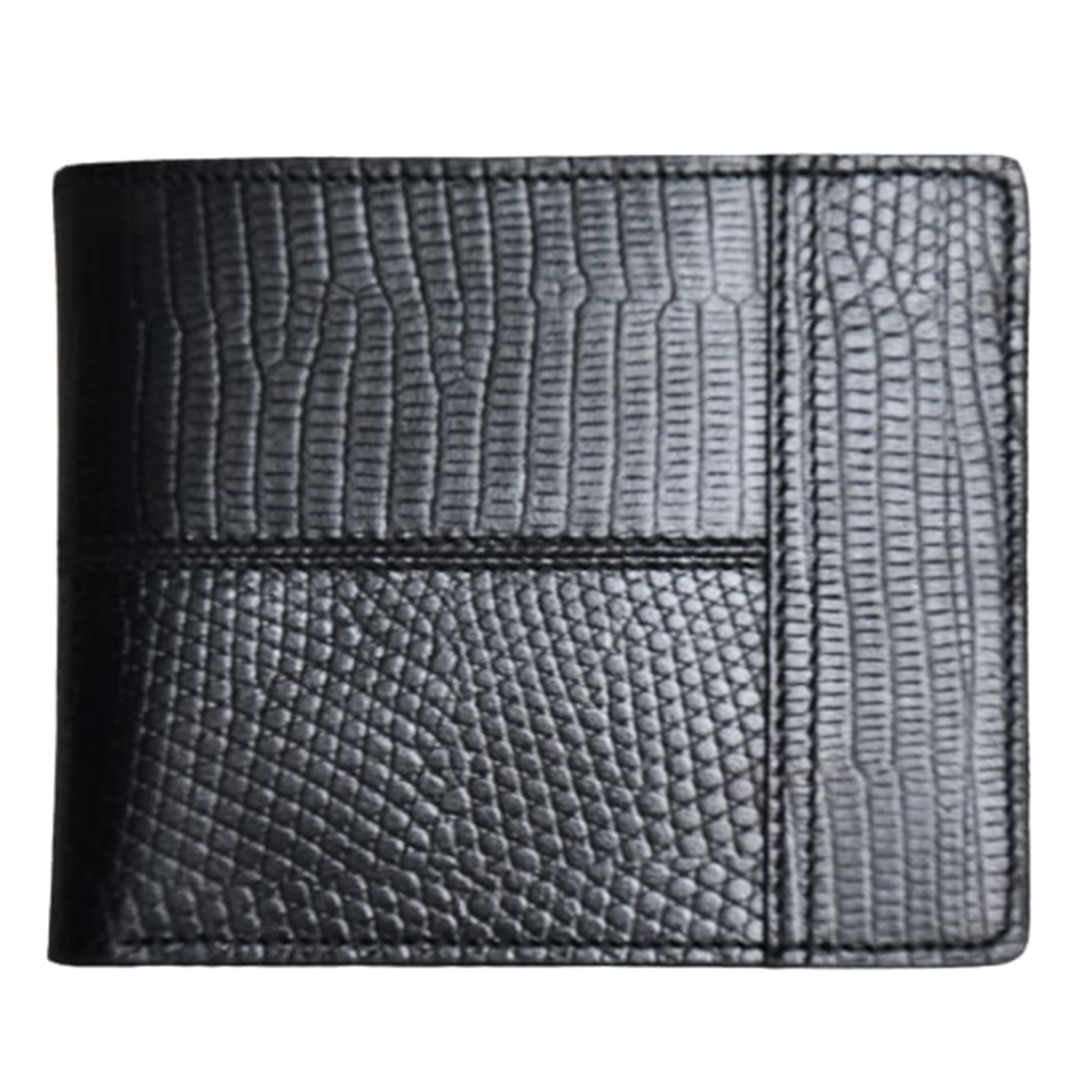 Loretta Leather One Part Wallet for Men - Black - OW-001