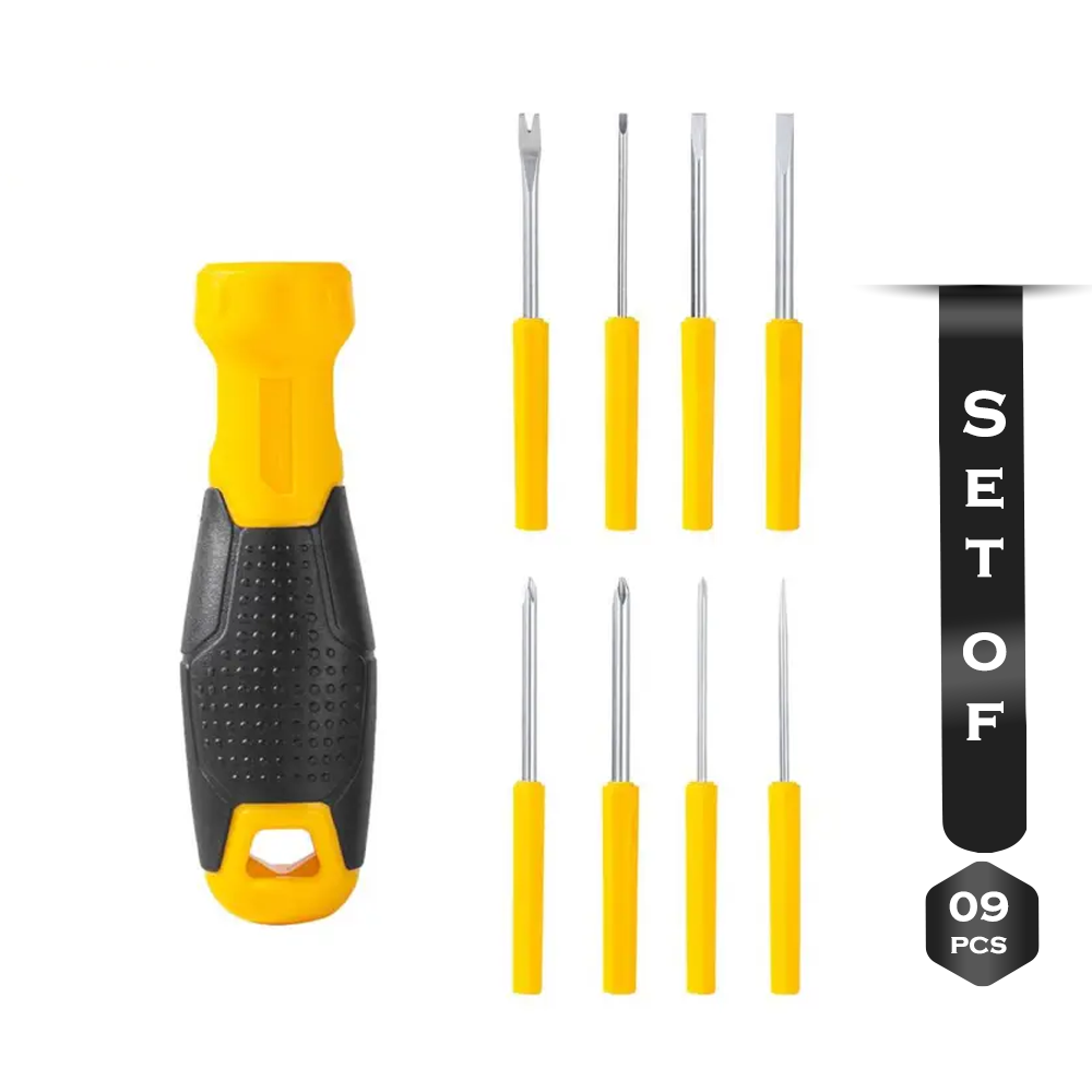 Set of 9 Pcs Deli DL636009 Multi-Purpose Screwdriver