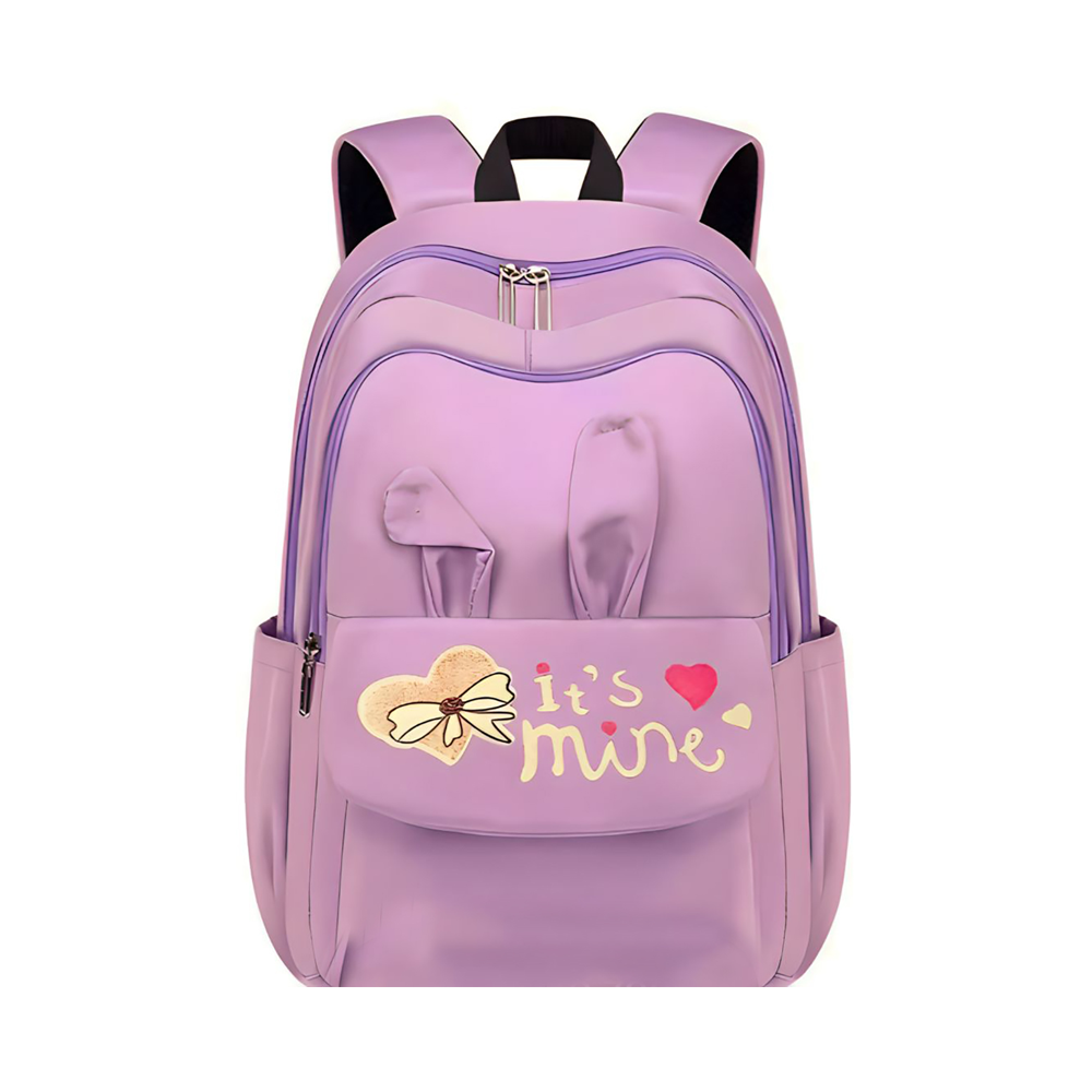 Nylon Backpack For Girls  - Light Purple