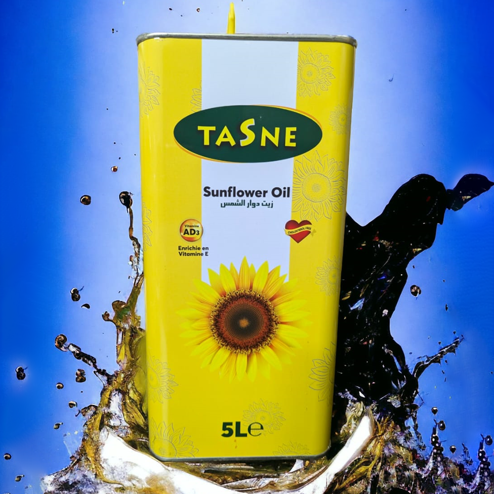 Tasne Sunflower Oil - 5 Liter - Tin Pack