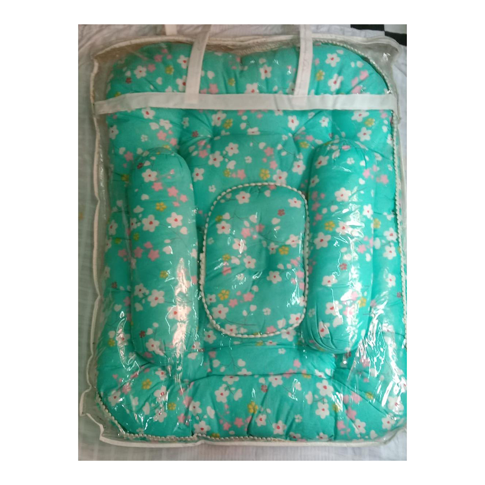 Cotton Bed Set For Baby - Light Paste