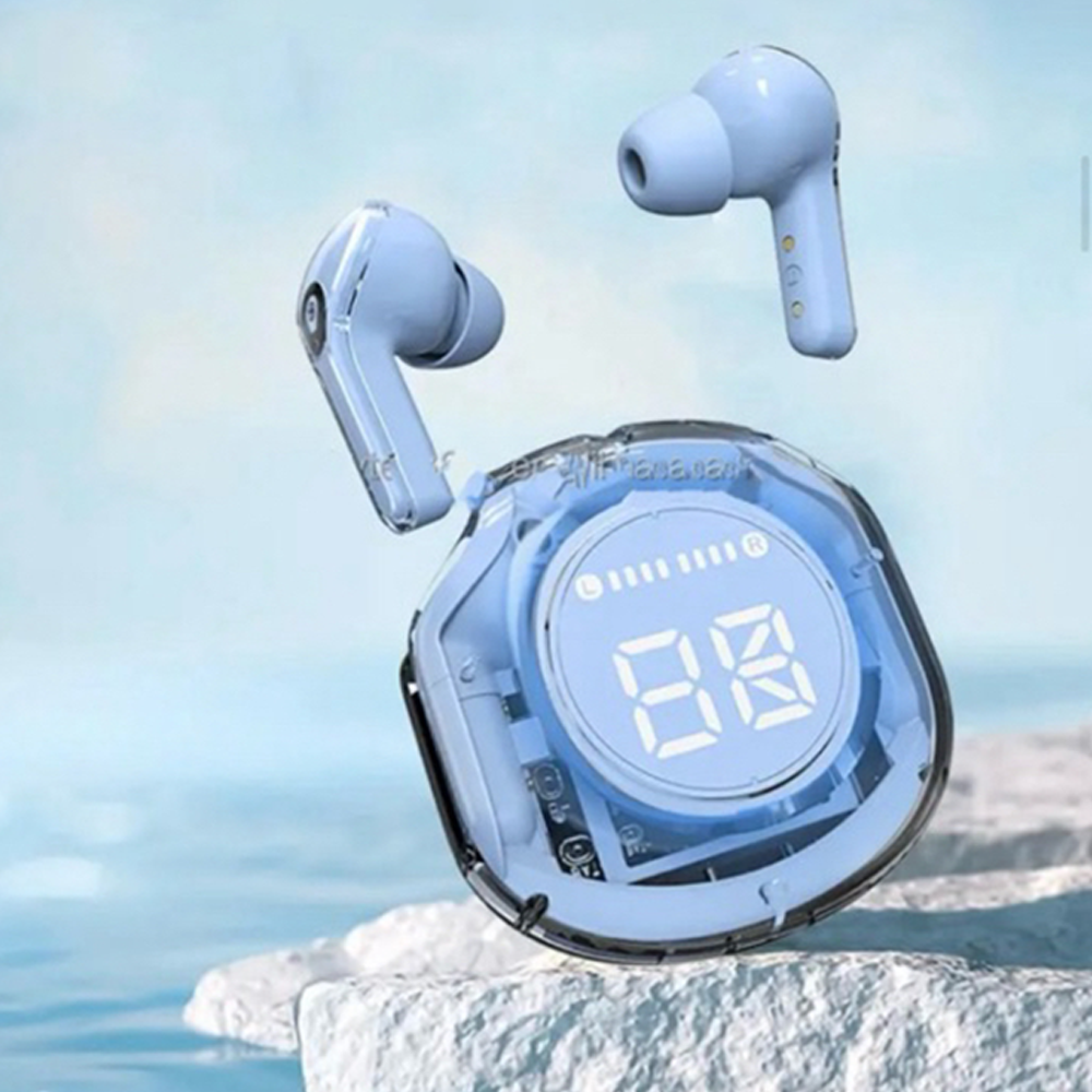 Ultrapods Pro Transparent Wireless Earbuds - Blue