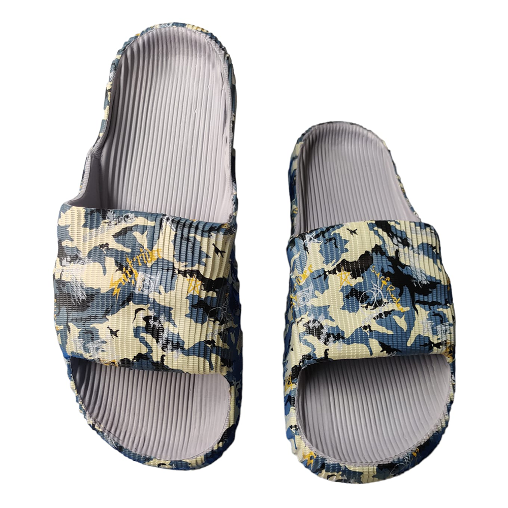 PVC Slide Slippers For Men - Multicolor - SF 008