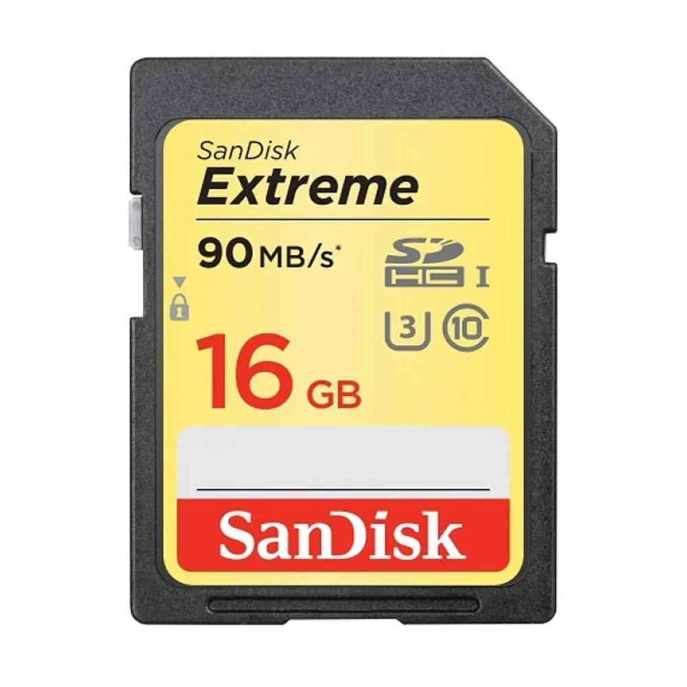 SanDisk Extreme UHS-I SDHC Class-10 Memory Card - 16GB 