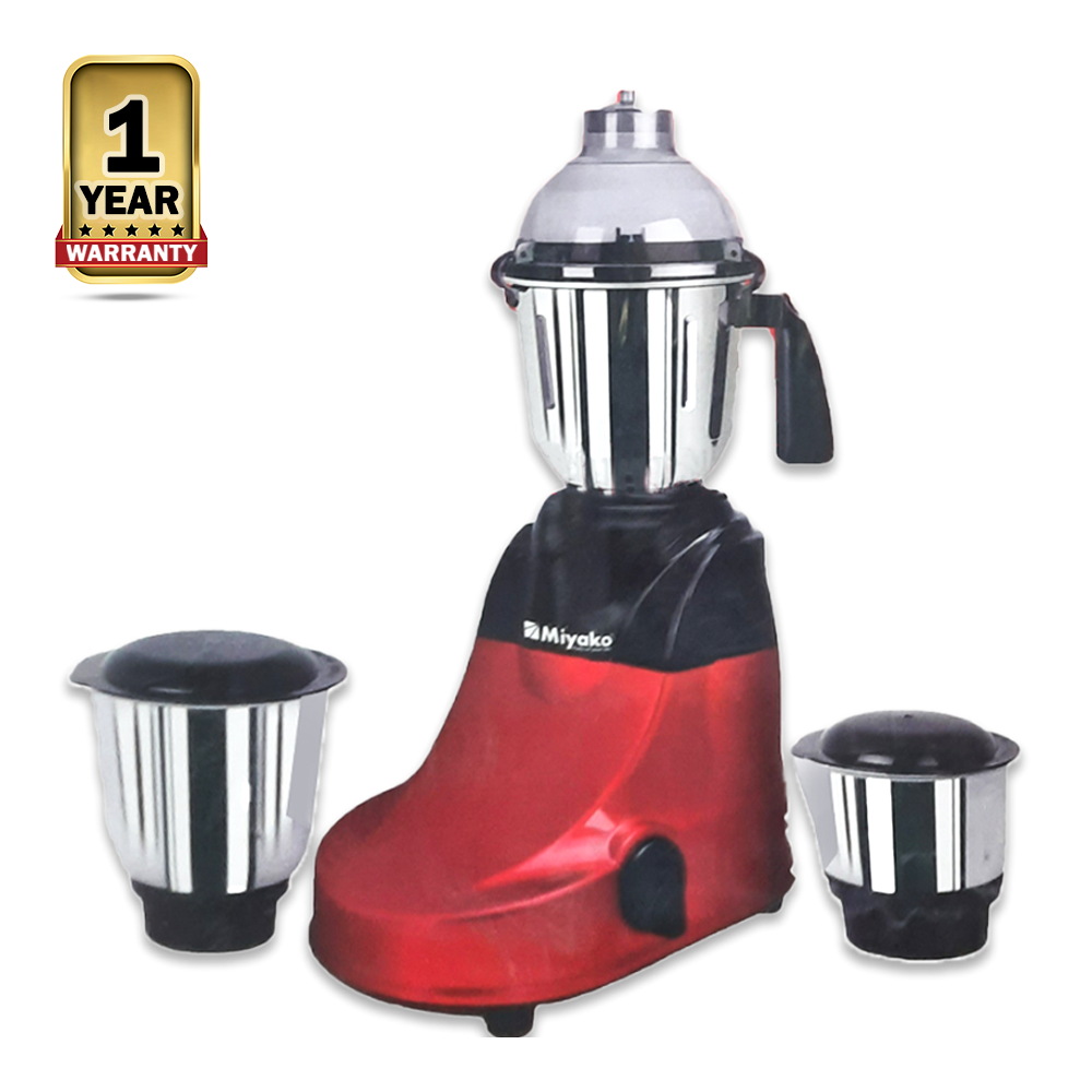 Miyako Red Horse Electric Blender - 1100watt - Silver and Red