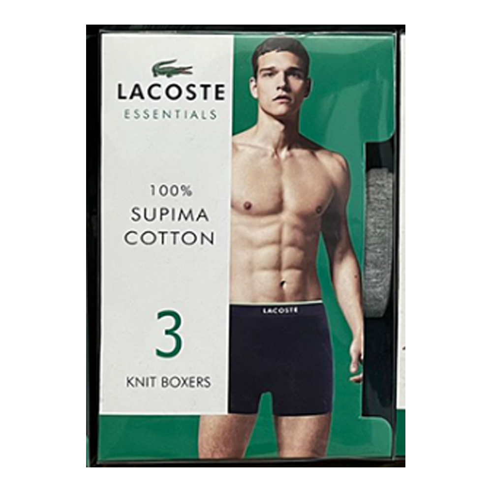 Lacoste Supima Cotton Boxer For Men - Multicolor