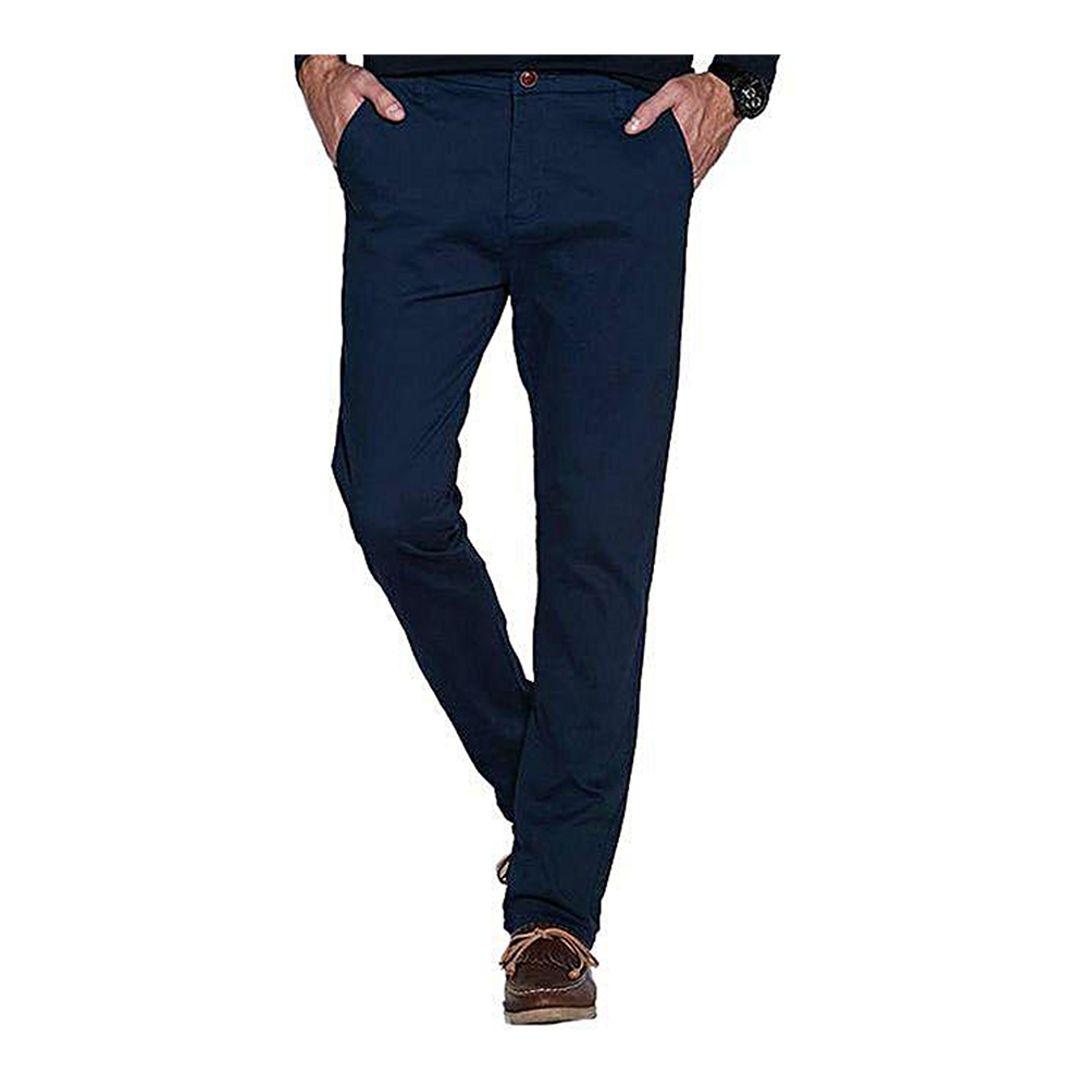 Cotton Chinos Gabardine Pant For Men - Royal Blue - NZ-3134