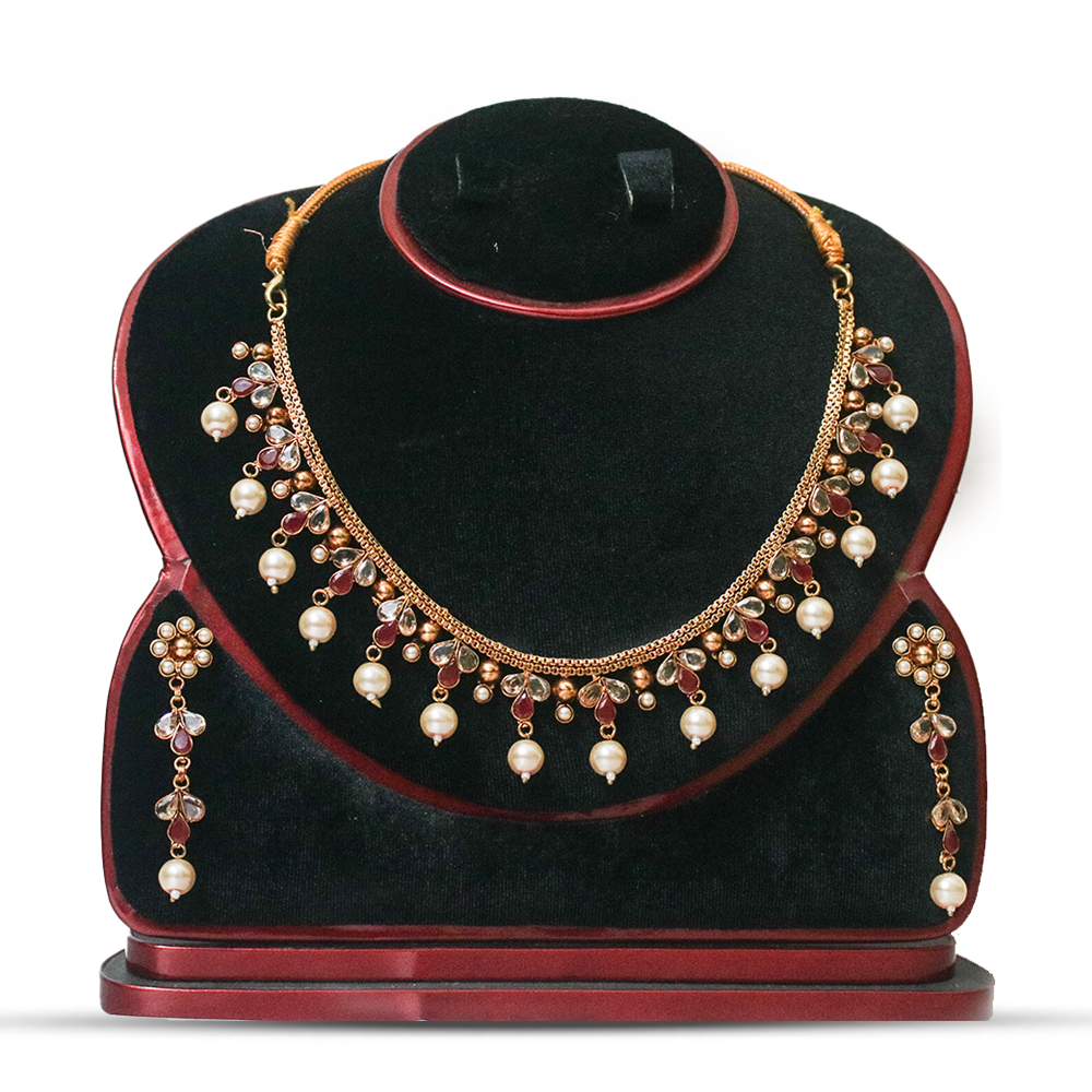 Alloy Necklace Set for Women - N03 - Golden