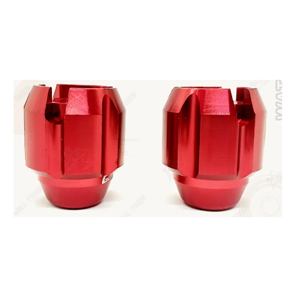 Pack of 2Pcs GOYO Alloy Gutli Motorcycle Front Slider Protection Cap - Red - 337711864