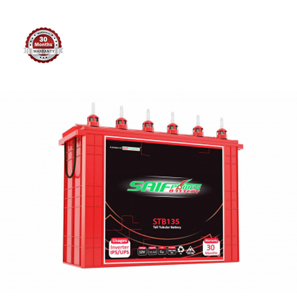 Saif Powertec STB 135 AH Tubular Battery - 135AH