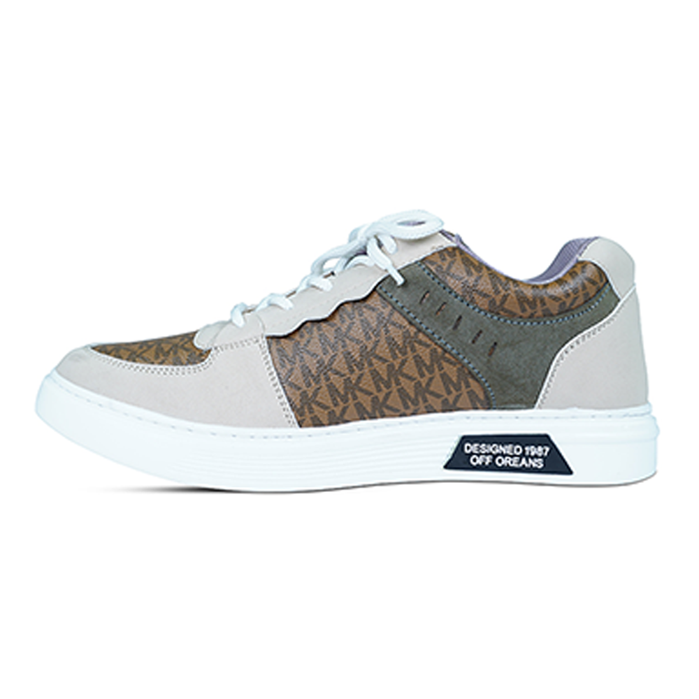 PU Leather Sneakers for Men Chocolate F13