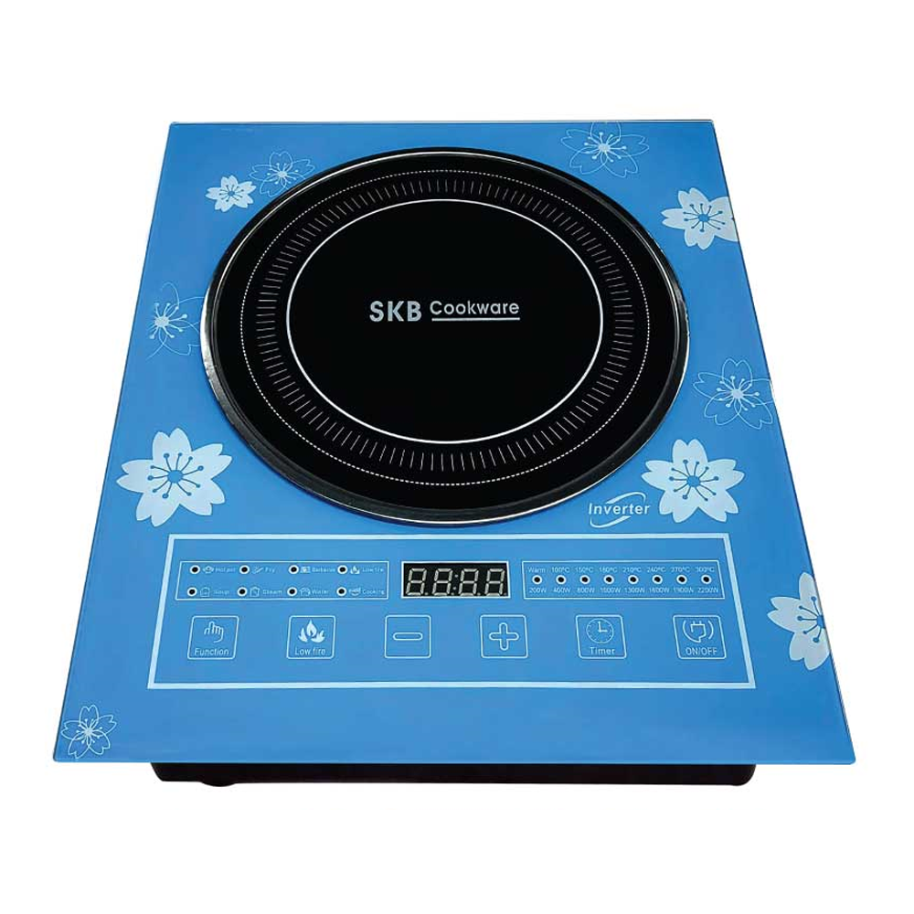 SKB Electric Crystal Black Glass Plate Induction Cooker - 2200W - ES-IV 304