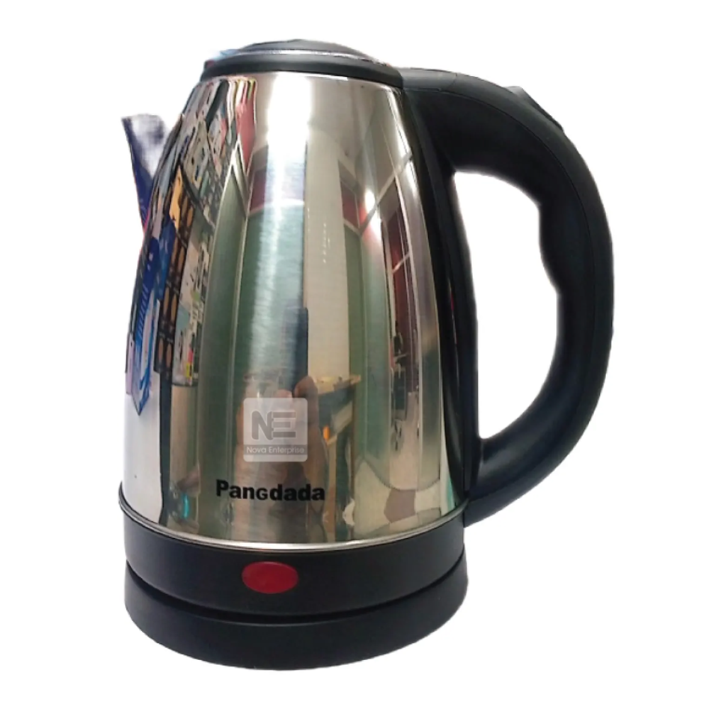 Pangdada Stainless Steel Electric Kettle - 2.0 Liter - Silver and Black