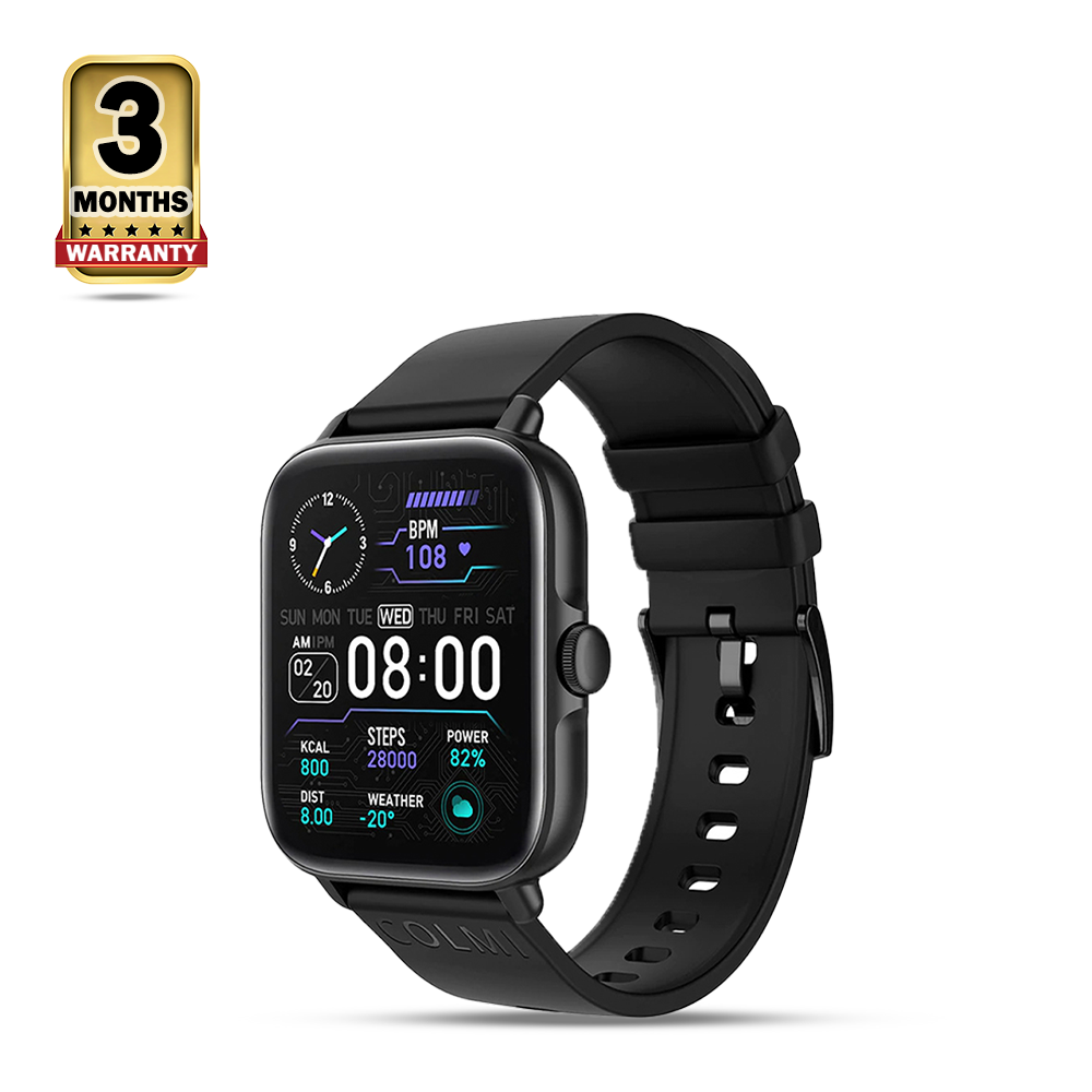 Colmi P28 Plus IPS Display Smart Watch -  Black