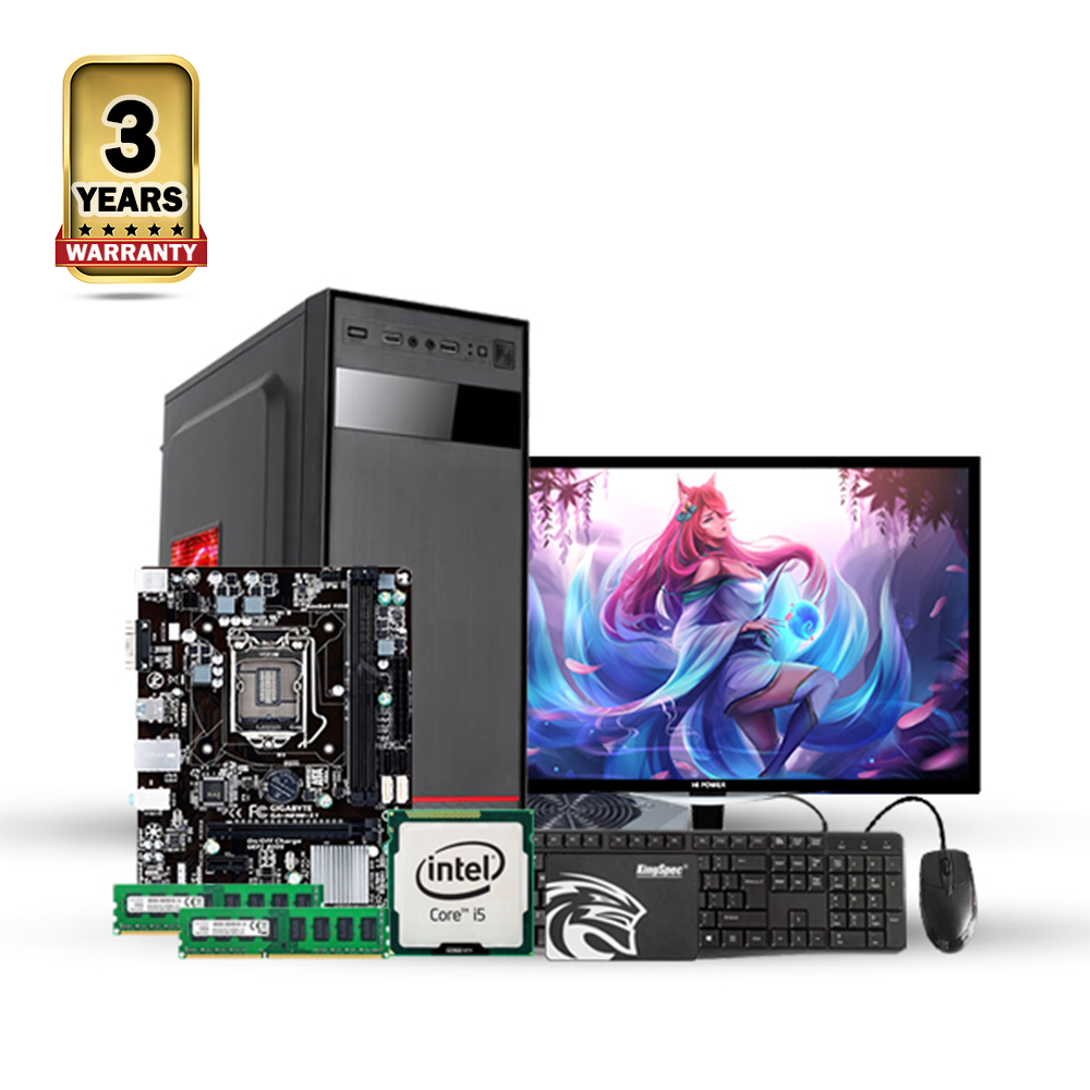 Intel Core i5 4th Generation - 8GB RAM - 128GB SSD - 17 Inch Monitor - Desktop Computer - Black - CSDP23-4008