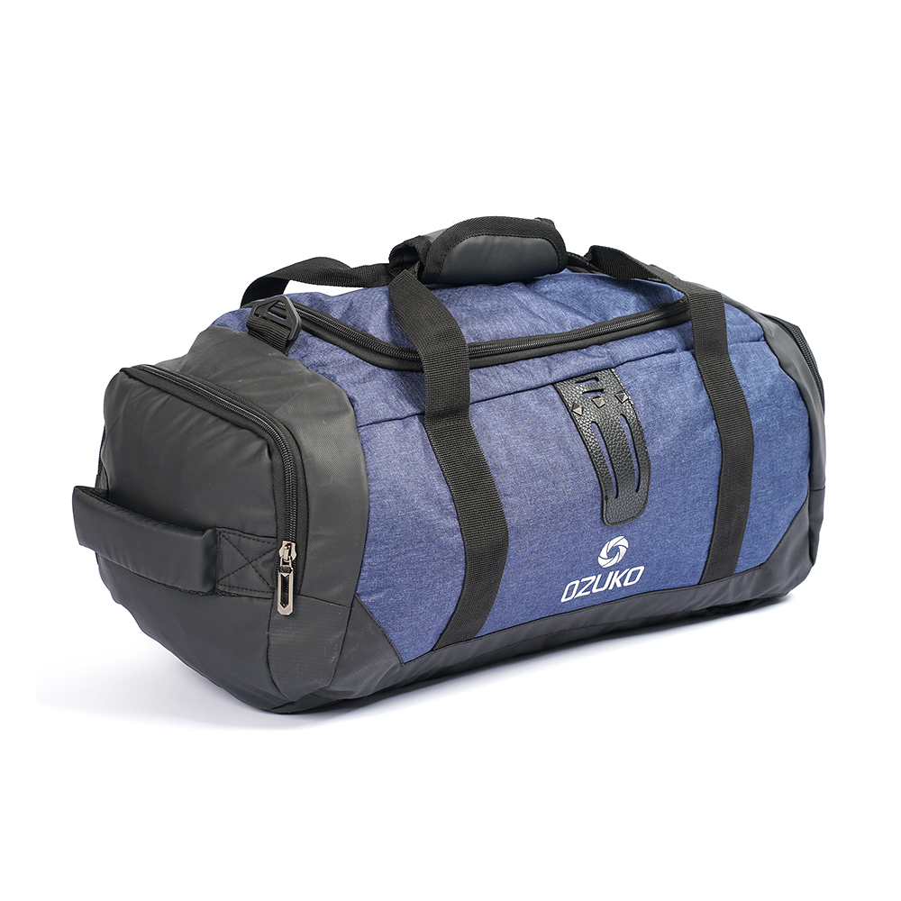 Dobby Nylon And Polyester Multifunction Large Capacity Waterproof Travel and Duffle Bag - Blue - MS 65