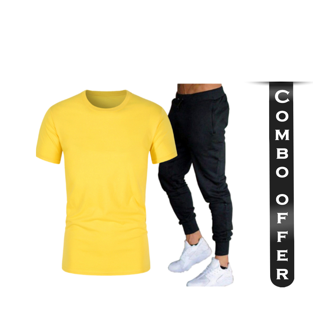 Combo Offers of Half Sleeve T-Shirt and Joggers for Men - 33