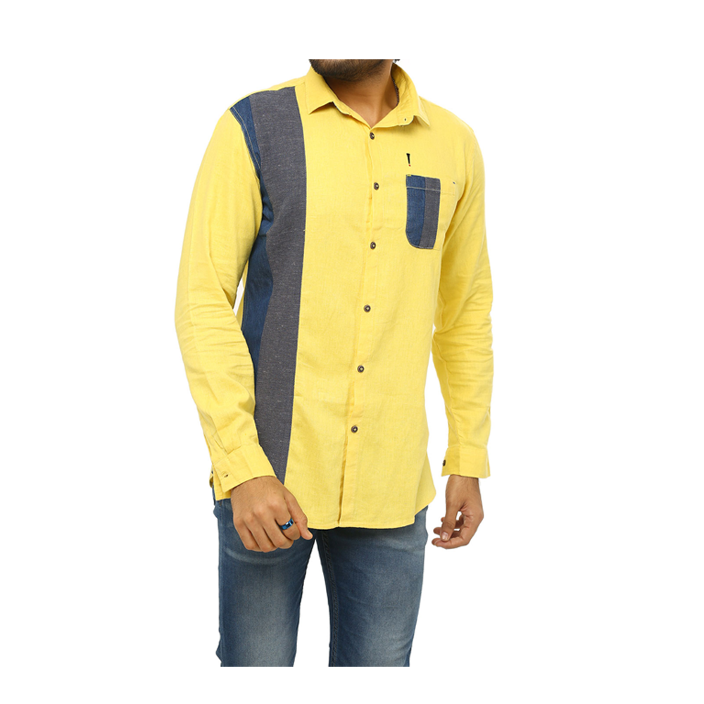 Bang Cotton  Full Sleeve Casual Shirt For Men - Yellow