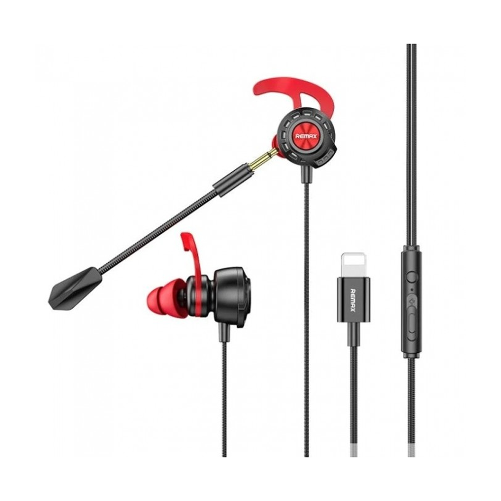 Remax RM-750 Gaming earphone - Black And Red