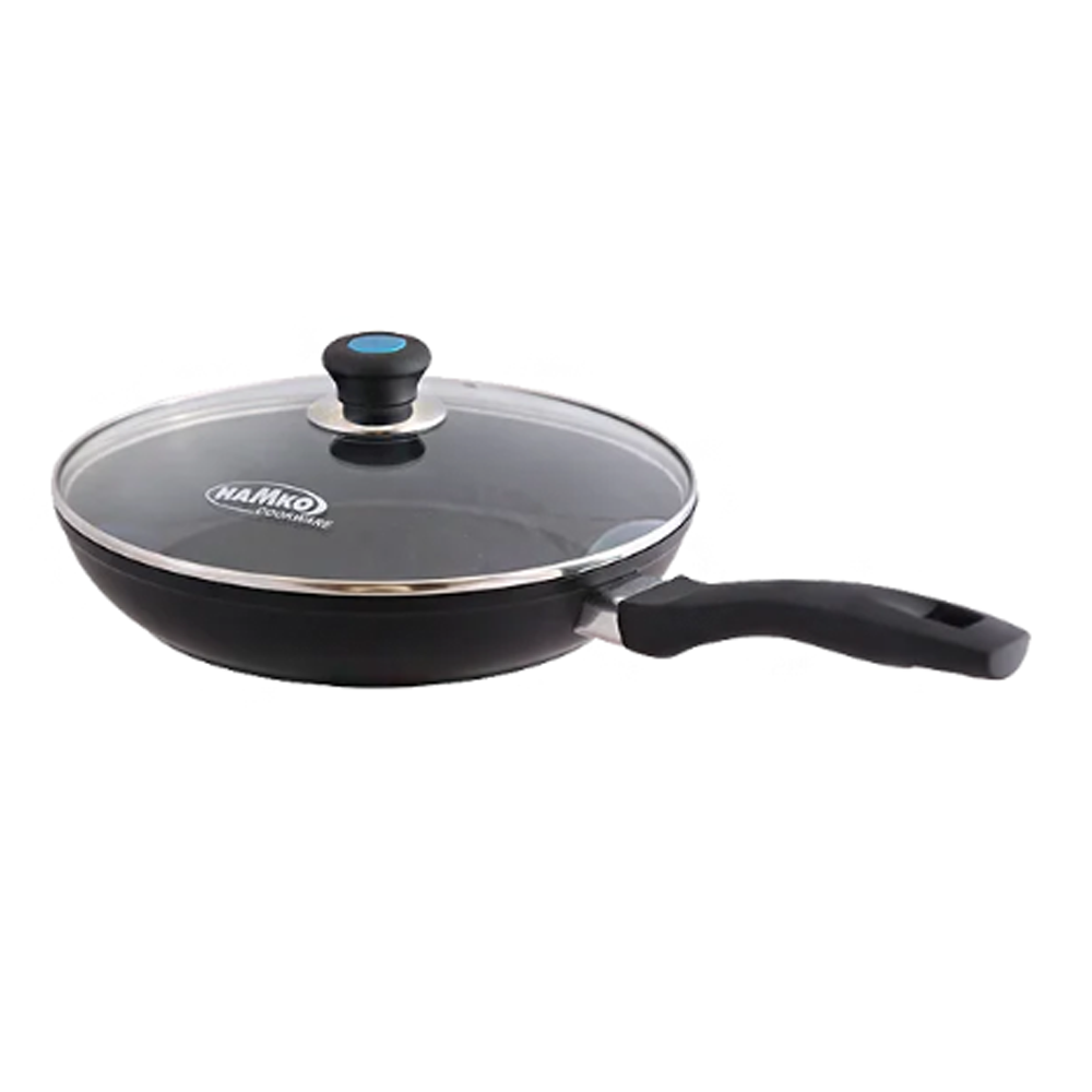 Hamko Fry Pan With Glass Lid - 24 CM